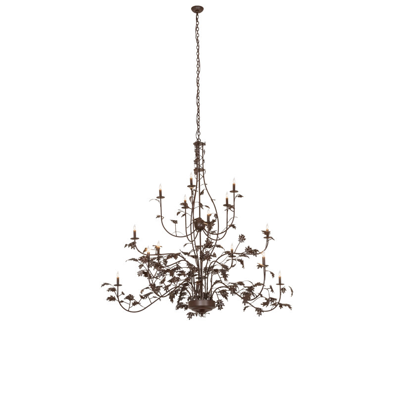 Lustre 15 lumières 72 po 72 po