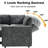 102Inch U-Shaped 8-Seater Sleeper Sofa, Chenille Fabric, Adjustable Backrest 100°-160°, Pull-Out Beds & Storage, Usb Charging, Led Night Light, Foldable Side Table, Tool-Free Assembly-765943741