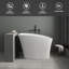 51'' Freestanding Soaking Solid Surface Bathtub In White-116920425