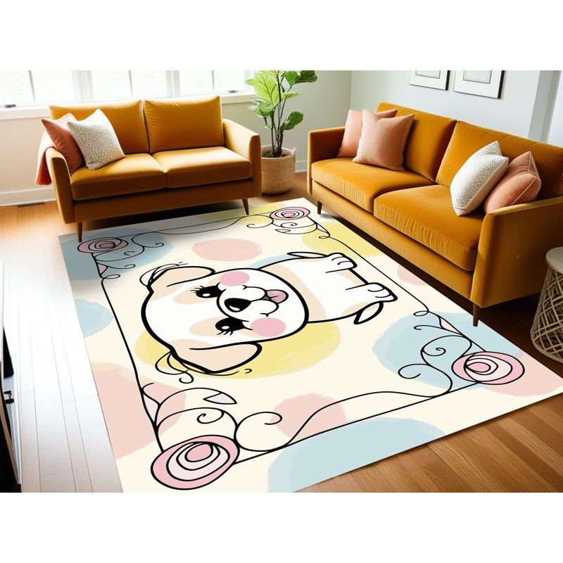 Tapis pour enfants East Urban Home, Rectangulaire 8 pi x 10 pi
