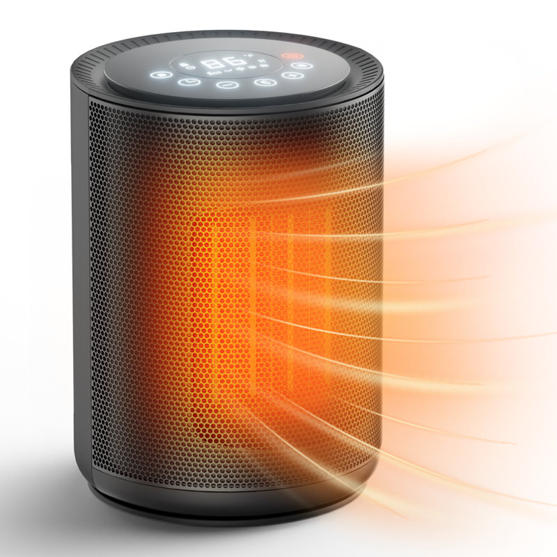Cowsar Space Heater, Portable Heater Electric Ceramic Fan Small Heaters Handle Indoor Use,child Lock,tip-over & Overheat Protection,eco Mode
