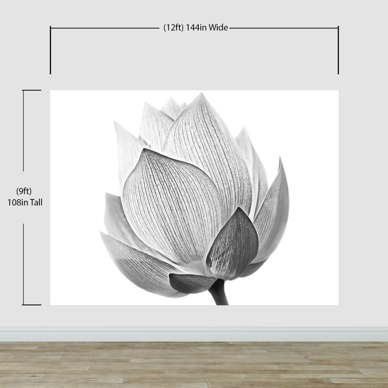 Murale Hao Lotus, l 144 po x L 108 po