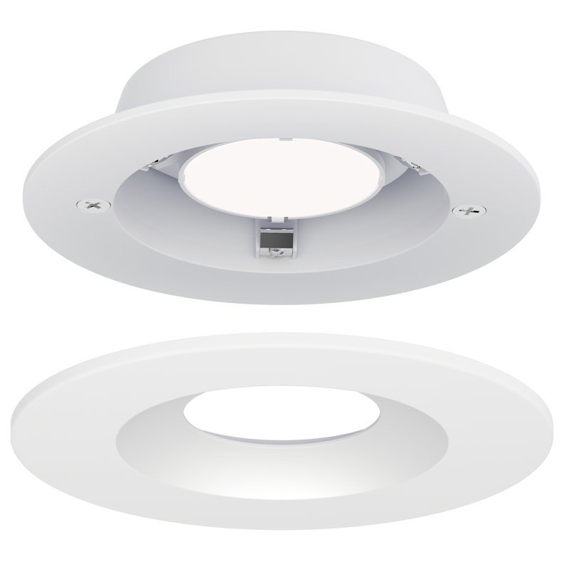 Kazushi Acrylic LED Flush Mount, White