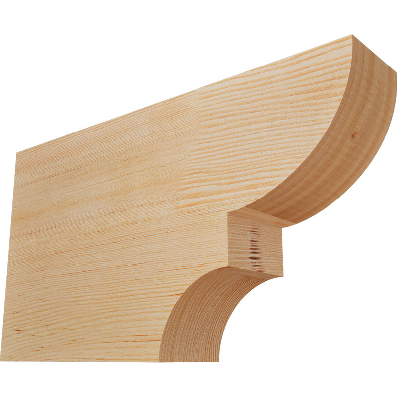 Queue de chevron lisse Ridgewood, Sapin de Douglas, H 10 po x l 3 1/2 po x L 18 po