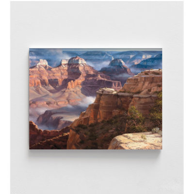 Rock Of Ages By Jack Sorenson, Canyon Painting Print, Earth Tone Alcide Print, Rocky Landscape Art, Rocky House Decor, Warm Scenery Print