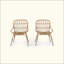 Chaises de patio en osier Boho