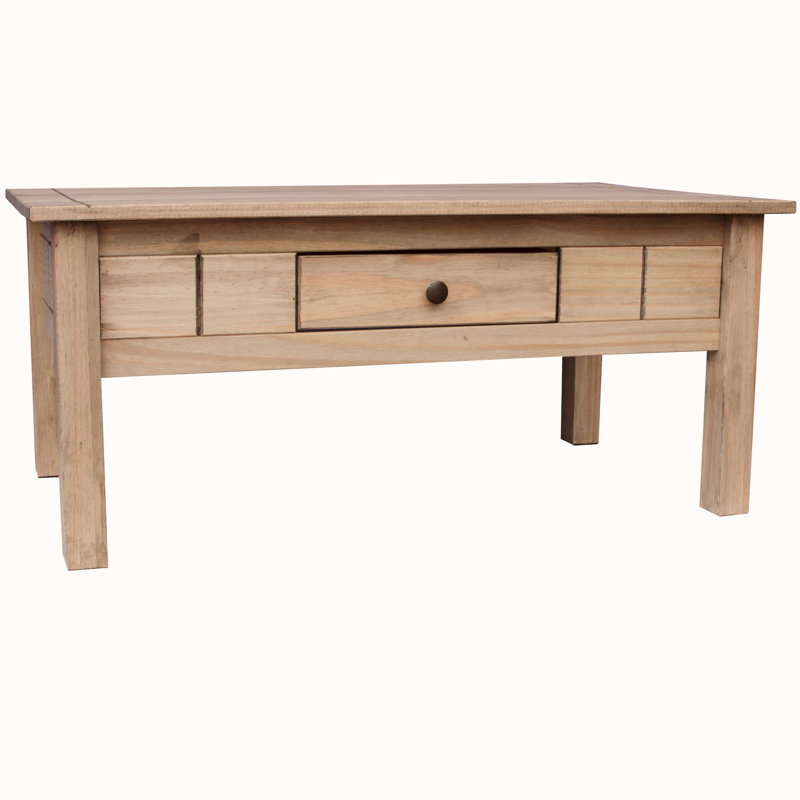 Somers Solid Wood Solid Coffee Table with Storage
