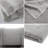 2 PCS 35X70" - 2PK 100% Cotton Bath Sheet Set Grey