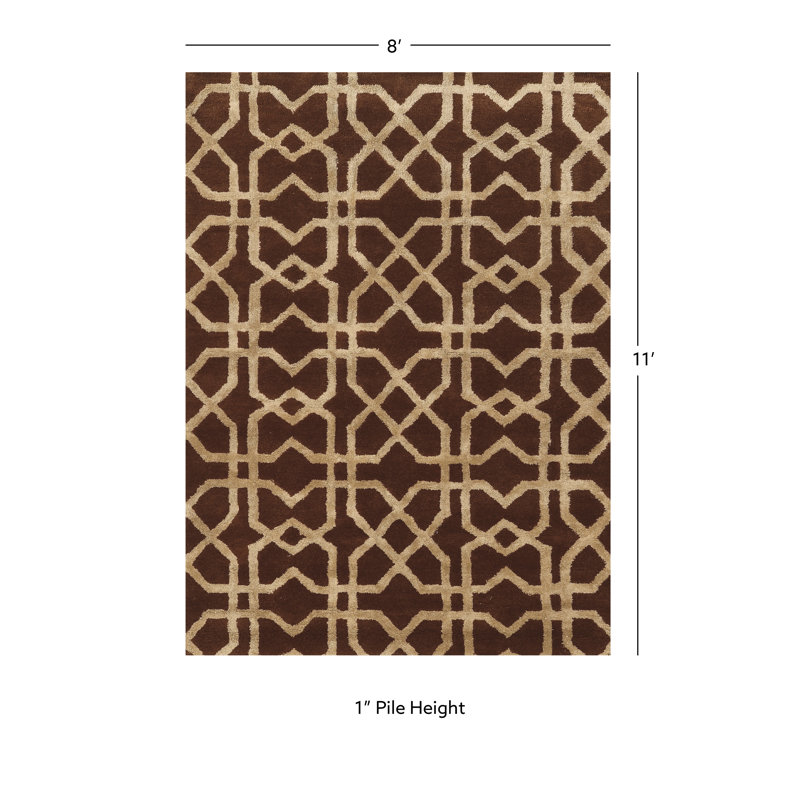 Andric Wool Indoor Rug, Rectangle 8' x 11'