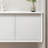 Simple cream style bathroom cabinet-112122085