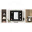 Armoire de rangement murale de salle de bain 35 po x 28 po, armoire à pharmacie, armoire murale moderne avec miroir, armoire à miroir avec 6 tablettes ouvertes (meuble-lavabo non inclus)