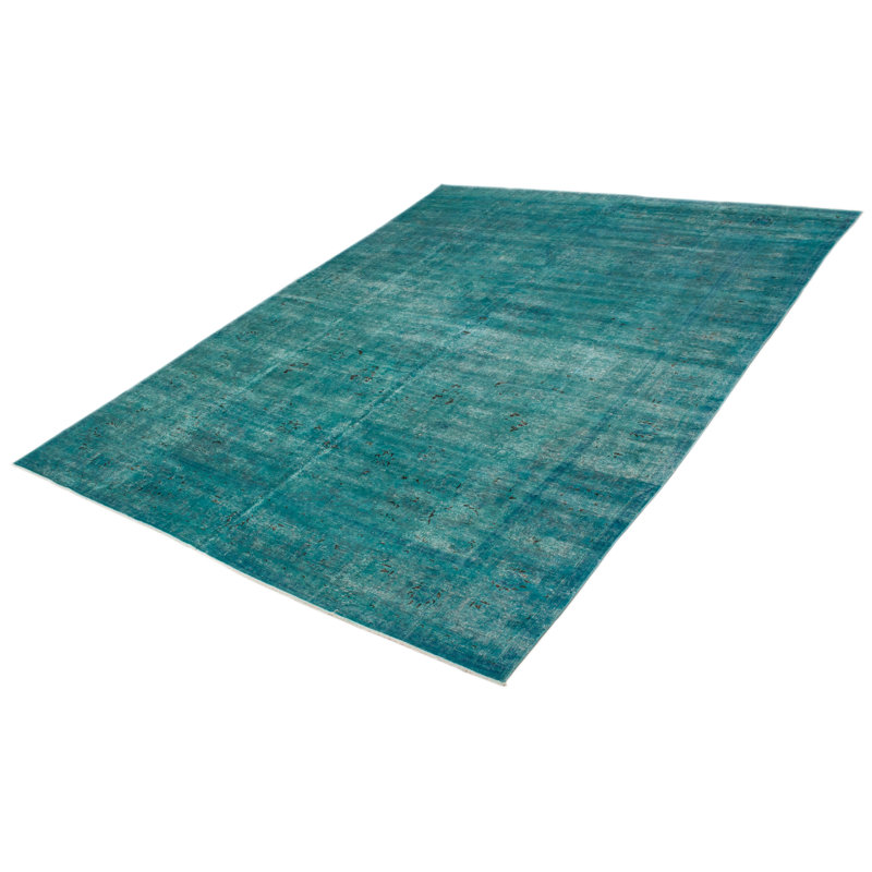 Tapis unique en laine de style années 1990 9 pi 4 po x 12 pi 9 po Calexico