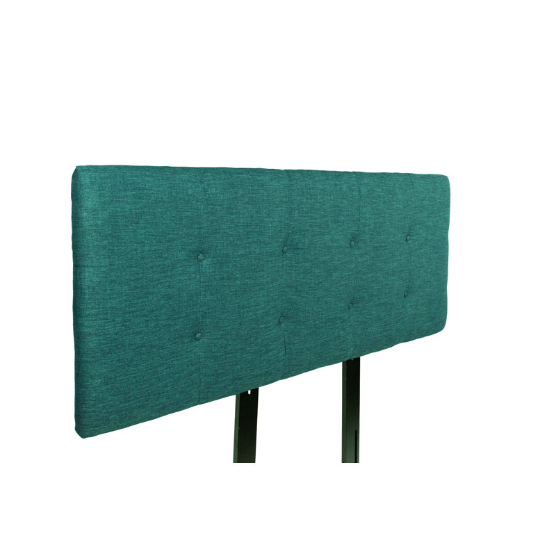 Tête de lit tapissier Kwon, Double, Turquoise