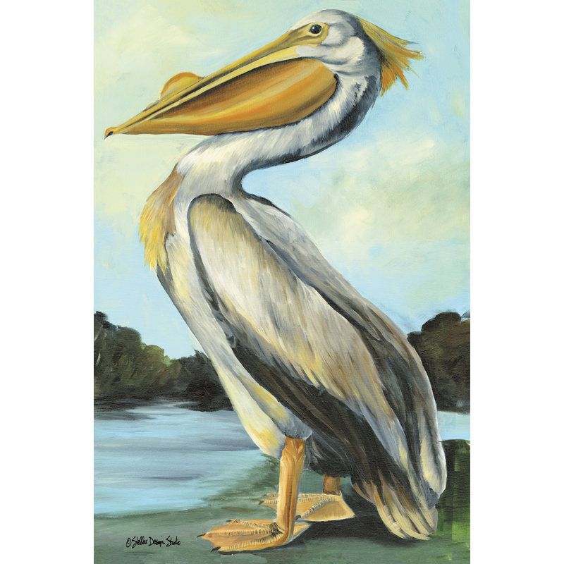 Le Grand Pélican, Toile tendue, Non, H 18 po x l 12 po