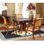 Empire Leather Arm Chair in Beige/Walnut-1391431800