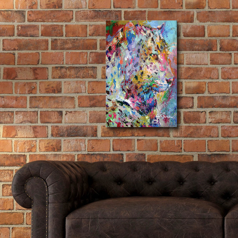 Artleo par Richard Wallich, art mural en verre acrylique, H 24 po x l 16 po x P 0,2 po