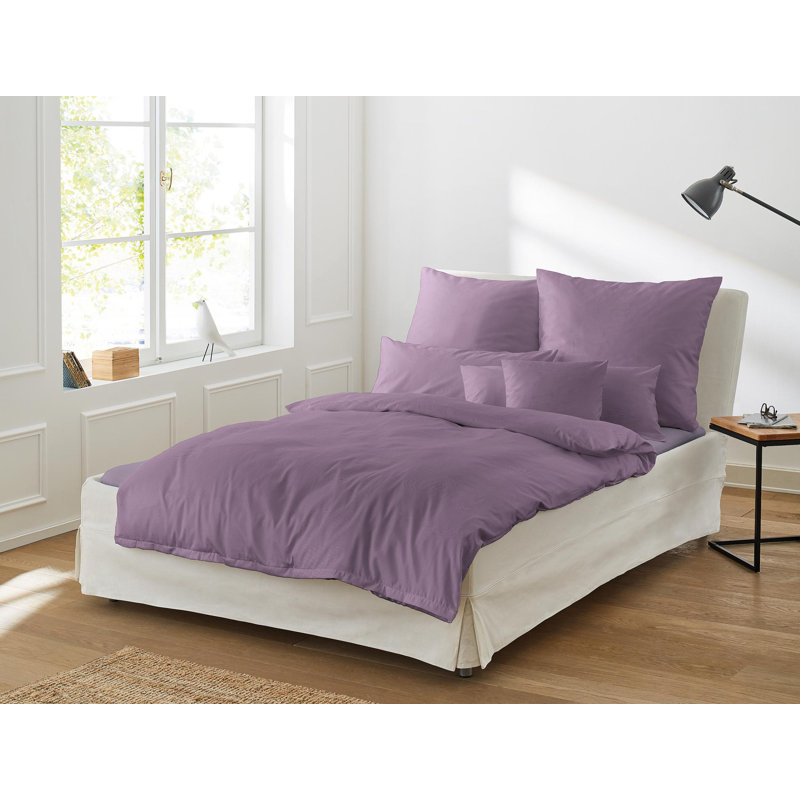 Aspen Duvet Cover Set, 155 x 220cm Duvet Cover + 1 Pillowcase , Purple