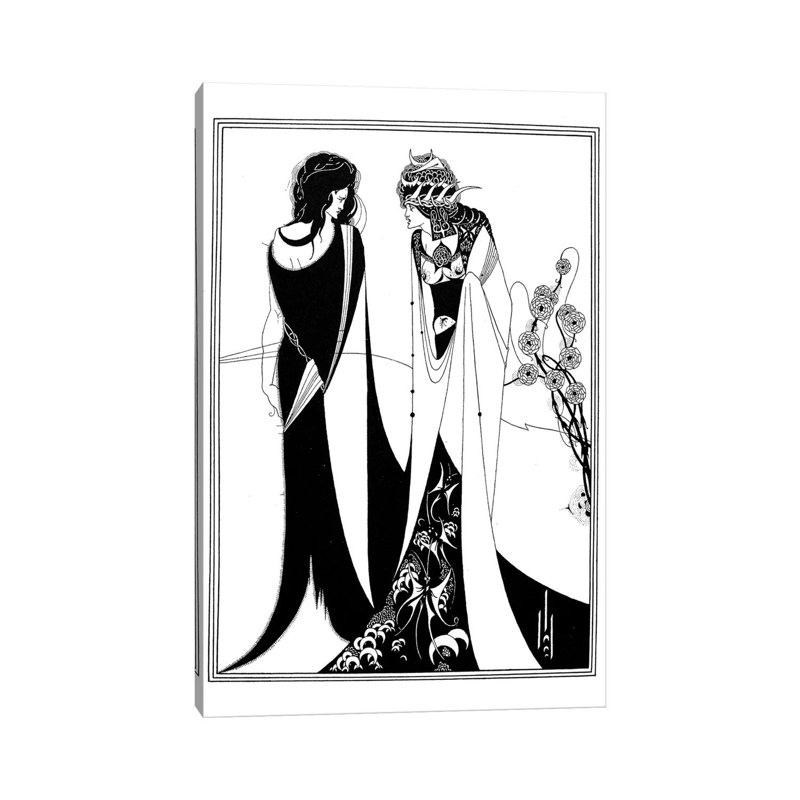 Wilde: Salome by Aubrey Beardsley - Wrapped Canvas Print, 20.32 cm H x 30.48 cm W