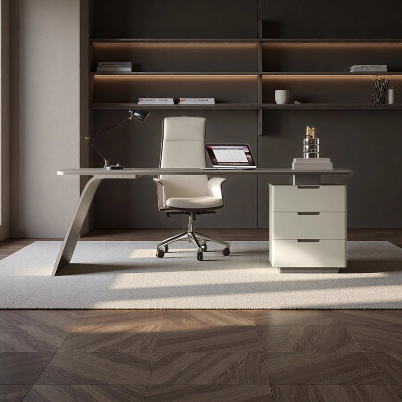 Bailey, H 29,53 po x l 55,12 po x P 27,56 po, Gris, Argenté / blanc