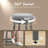 Upholstered Swivel Solid Wood Frame Bar Stool-234951304