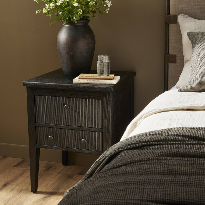 Bush Nightstand, Distressed Black