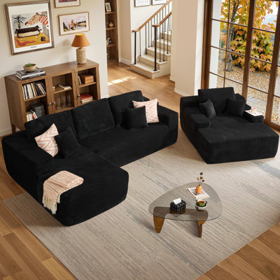 Cozza Sectional Sleeper Sofa, Convertible Couch For Living Room