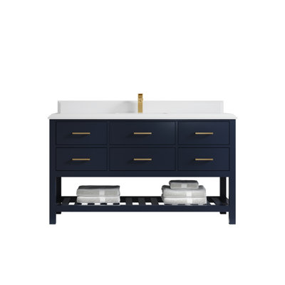 Parker 60'' Single Bathroom Vanity with Top