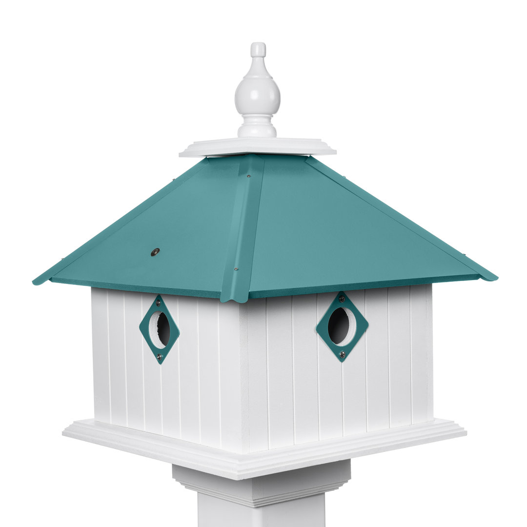 Crofton 18'' H x 18'' W x 12'' D Post Birdhouse Alcott Hill® 