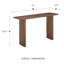 Console en noyer de 47 po Benson