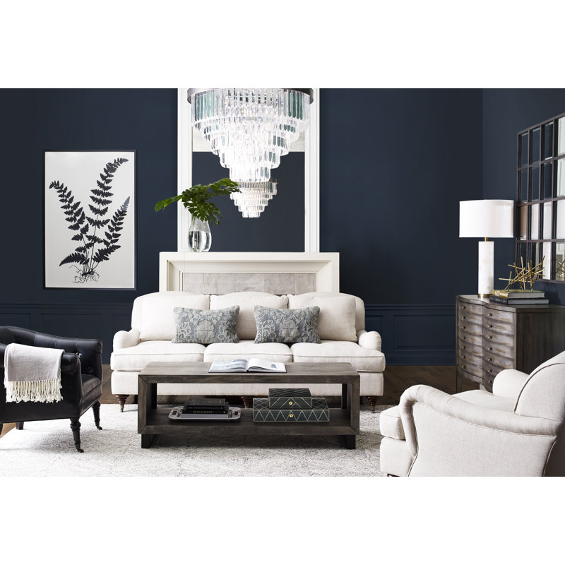 Haider Glass and Metal Arched Window Pane Inspired Wall Mirror, 45" x 35.38", Matte Black, Rectangle