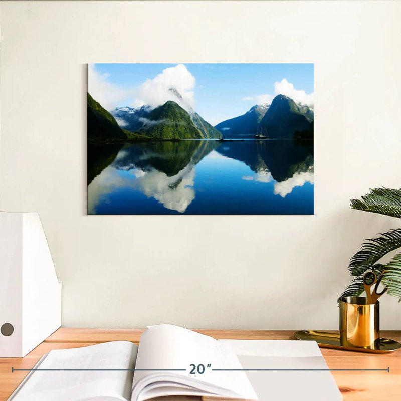 Nicci nuageux Milford Sound, H 8 po x l 12 po