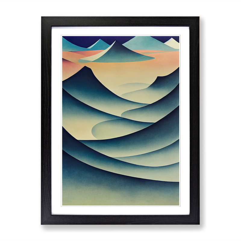 Mayorga Glacier Avant Garde - Picture Frame Print, Black, 34cm H x 25cm W x 2cm D