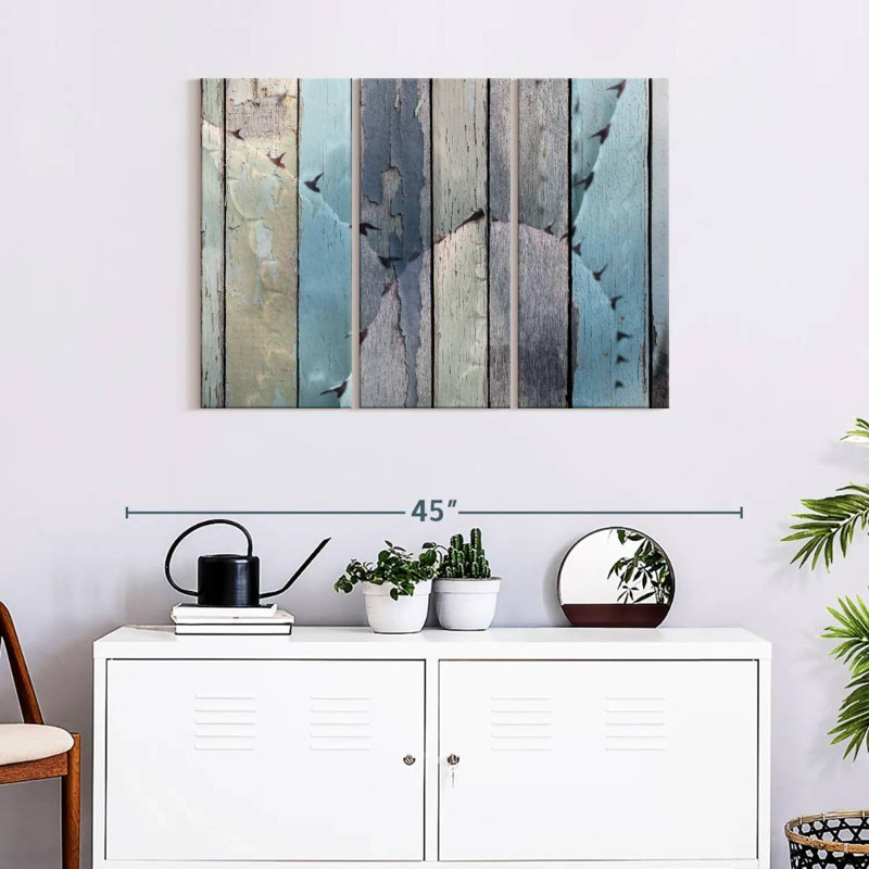 " Rustic Cactus " 3 - Pieces, 24" H x 38" W x 1.25" D