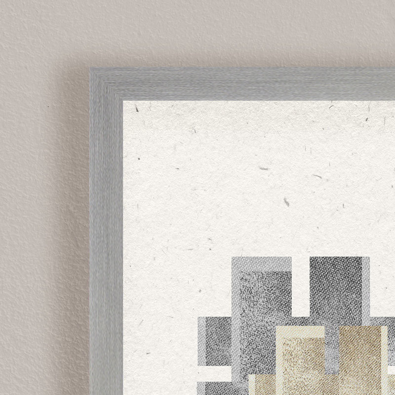 Abstract "Pattern on Pattern No.2" by Miuus Studio Framed Print Wall Art, 30" H x 20" W