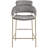 Yara Beige Velvet Counter Stool-75000051