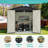 8 X 8 Ft Outdoor Storage Shed With Double Hinged Large Door Utility Garden Shed With Lockable Door & Sloped Roof Metal Closet Organizers And Storage Outdoor Storage For Garden, Backyard, Patio And Backyard, Black-120778067