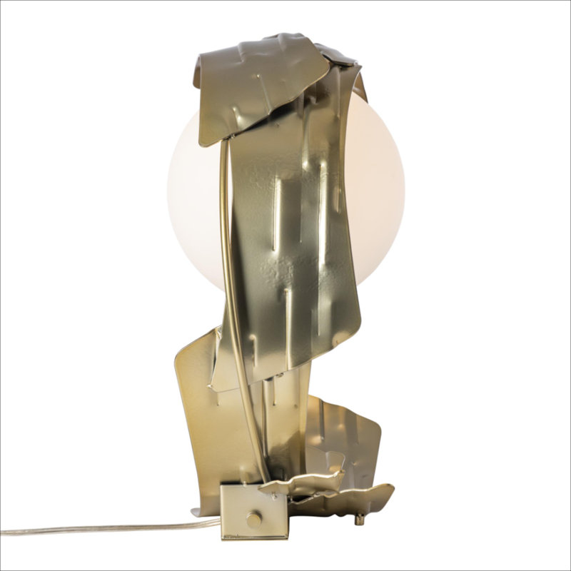Crest Table Lamp, Modern Brass
