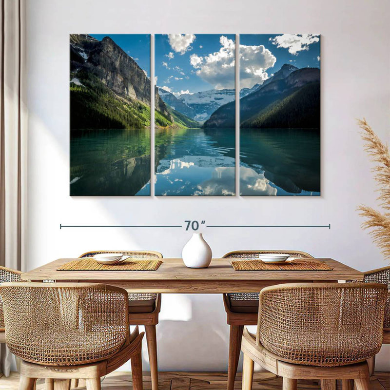 Alvord Lake Louise, reflet du ciel, H 28 po x l 45 po