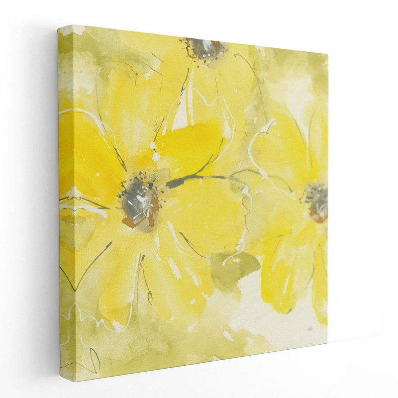 Sunshine Cosmos II - reproduction d'art sur toile, H 40 po x l 40 po