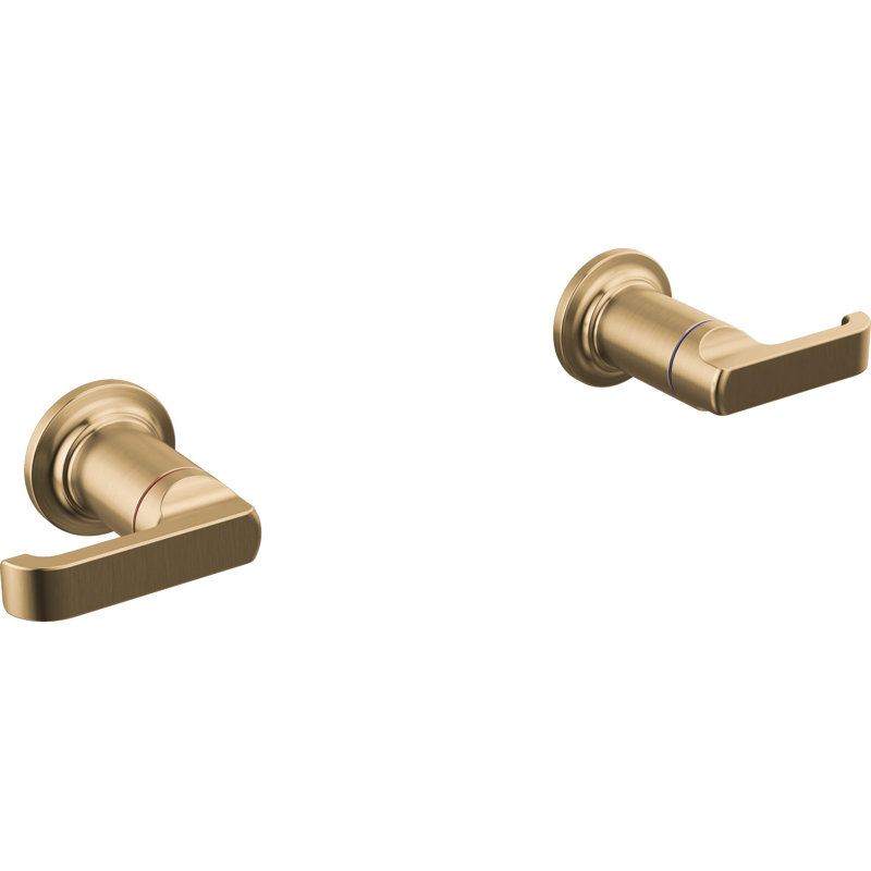Tetra Wall Mount Tub Filler Lever Handle Set, Champagne Bronze