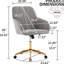 Siège en velours gris luxueux - Ergonomique et élégant. Chaise ergonomique réduisant la fatigue pendant les longues heures de travail.