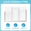 Distributeur hygiénique en acrylique Station d'hygiène avec trois compartiments, gants, masques, poils, porte-boîte en acrylique, fixation murale ou récipients de rangement transparents en acrylique