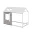 Lit plateforme simple de style maison avec toit et fenêtre-2033491024