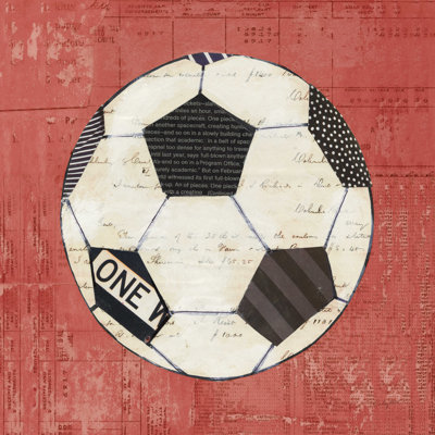 " Play Ball III Red " by Courtney Prahl