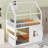 House Bed with Built-in Shelf, Playful Design for Kids' Rooms-605594468