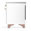 Cuisinière à induction 36 pouces avec 6 éléments à induction en blanc Majestic III Series (garniture en cuivre)-124828856-124828861