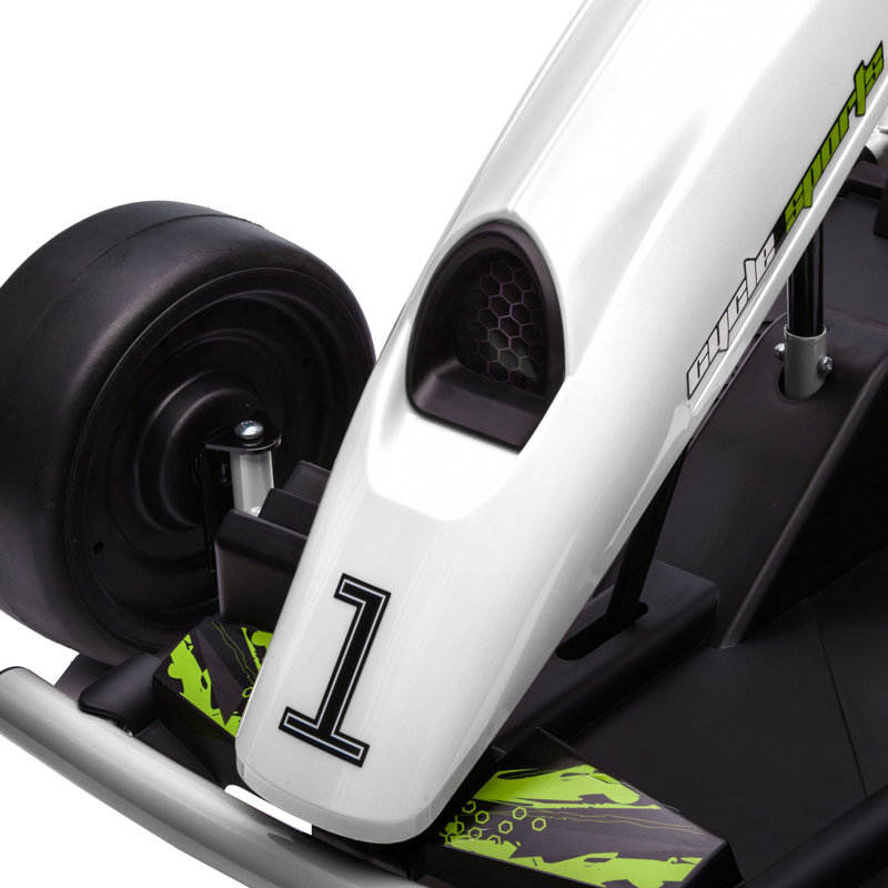 HOMCOM 24V Electric Go Kart for Kids with Drift Mode for 8-12 Years White