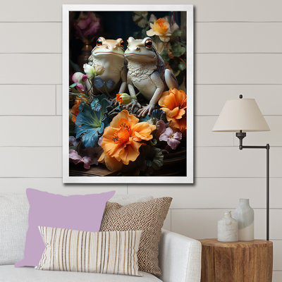 Fantaisie, grenouille et fantaisie sur toile