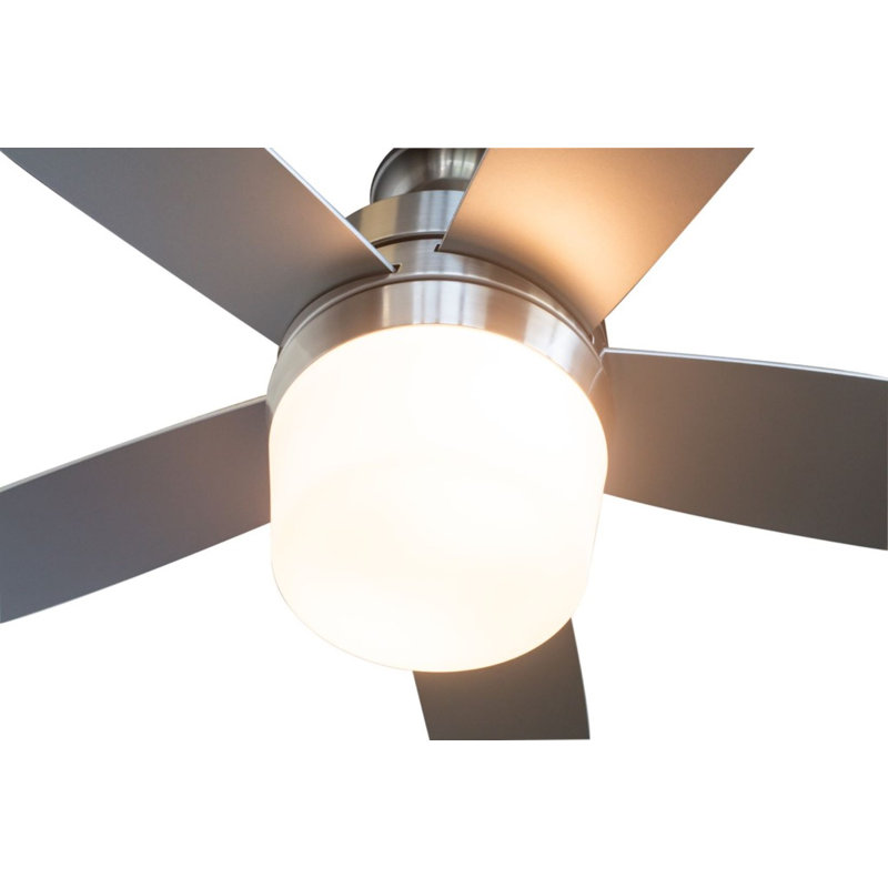 Primo 48 inch Brushed Nickel Indoor Ceiling Fan with LED Light Kit and Remote Control