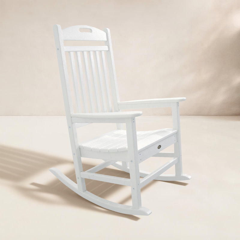 Chaise berçante POLYWOOD Yacht Club, Blanc classique